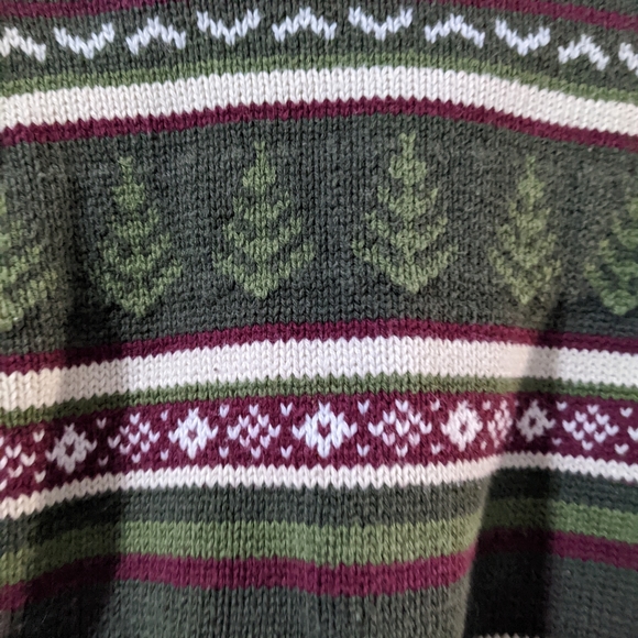 Gymboree Hooded Sweater 12-18 Months Green Jacket Christmas Vibe - Picture 5 of 8